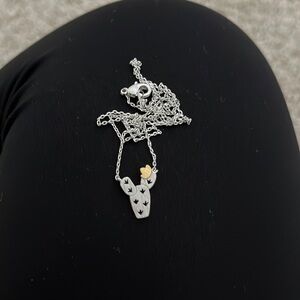 Silver Cactus Necklace